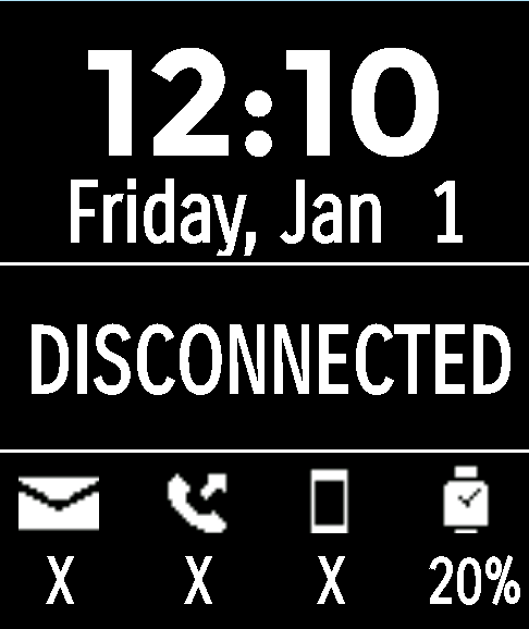 Display while disconnected